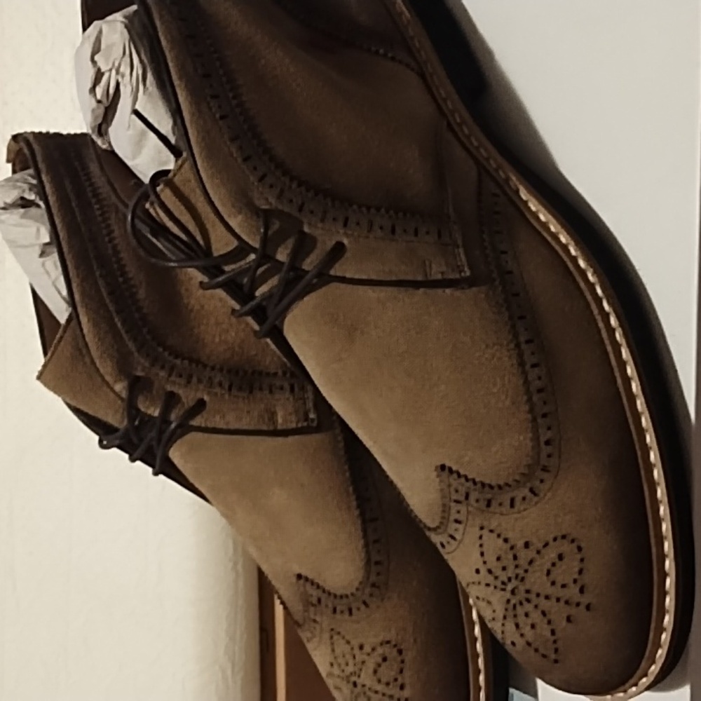 Marc Joseph suede ankle boot size 11.5 men tan